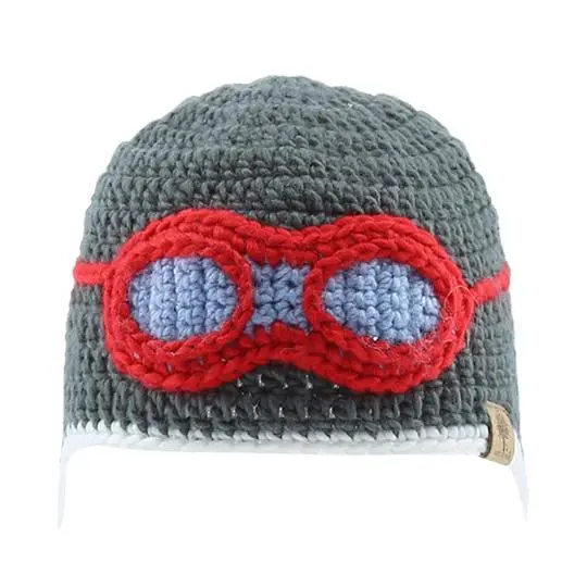 Aviator Beanie - Grey 1