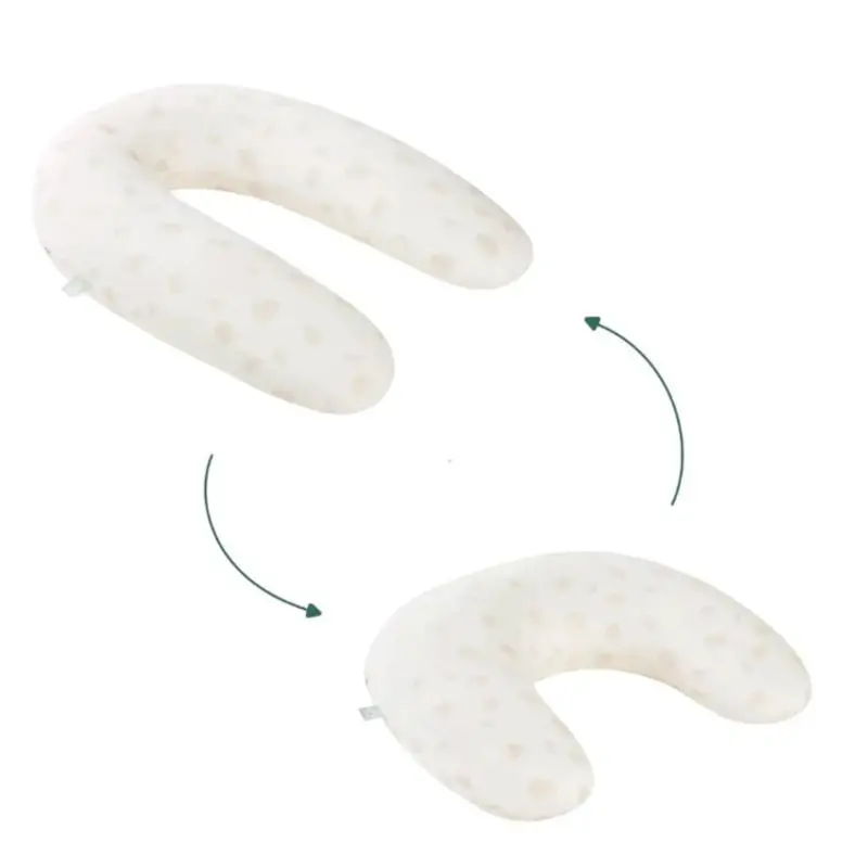 B.Love 2-In-1 Pregnancy & Breastfeeding Pillow - Off White Petals 1
