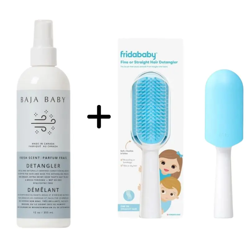 Detangler + Hair Brush Set 2