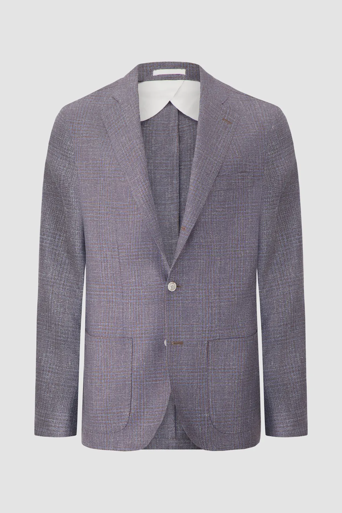 Barba Napoli Grey Long Jacket 1