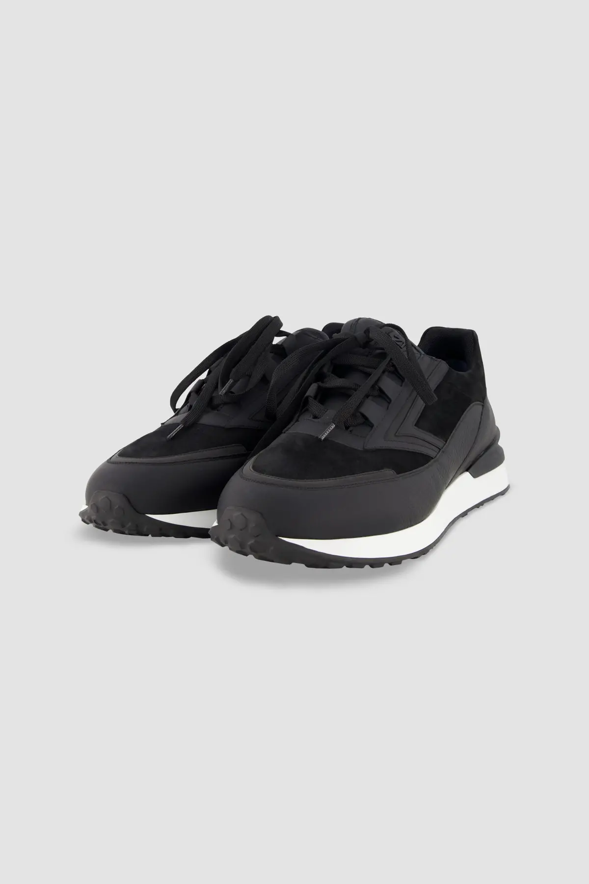 Zilli Black Deerskin Sneakers 1