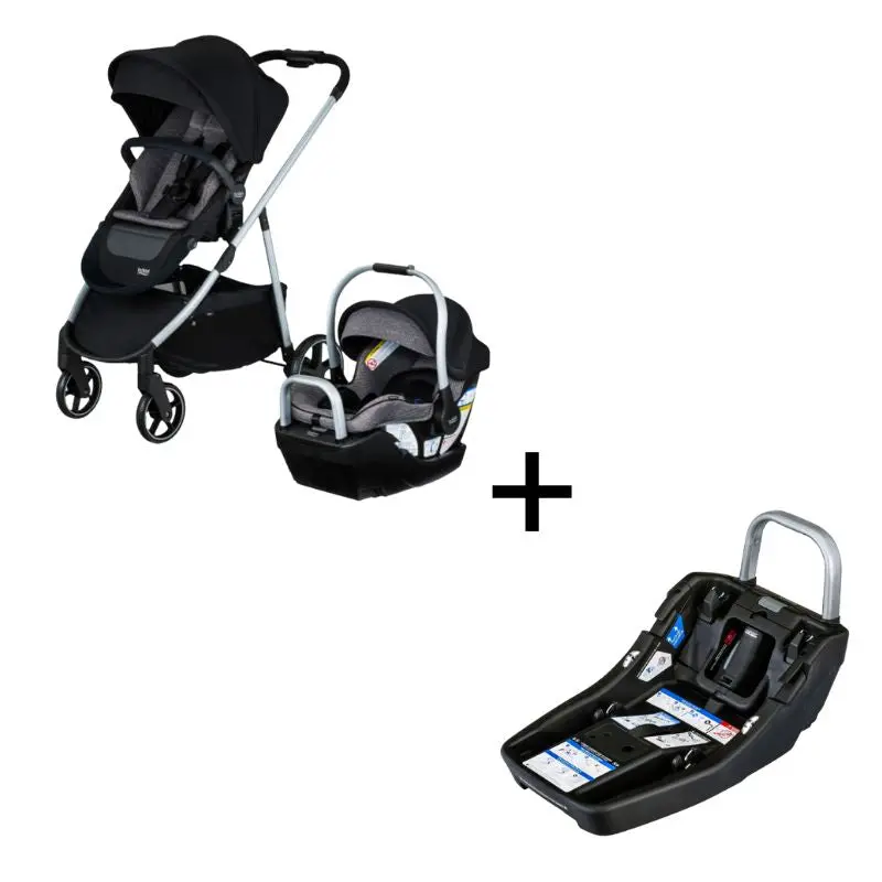 Willow Grove Sc Travel System + Alpine Car Seat Base Clicktight Bundle 4