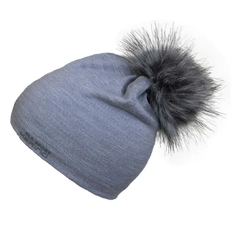 Merino Pom Pom Hat 2