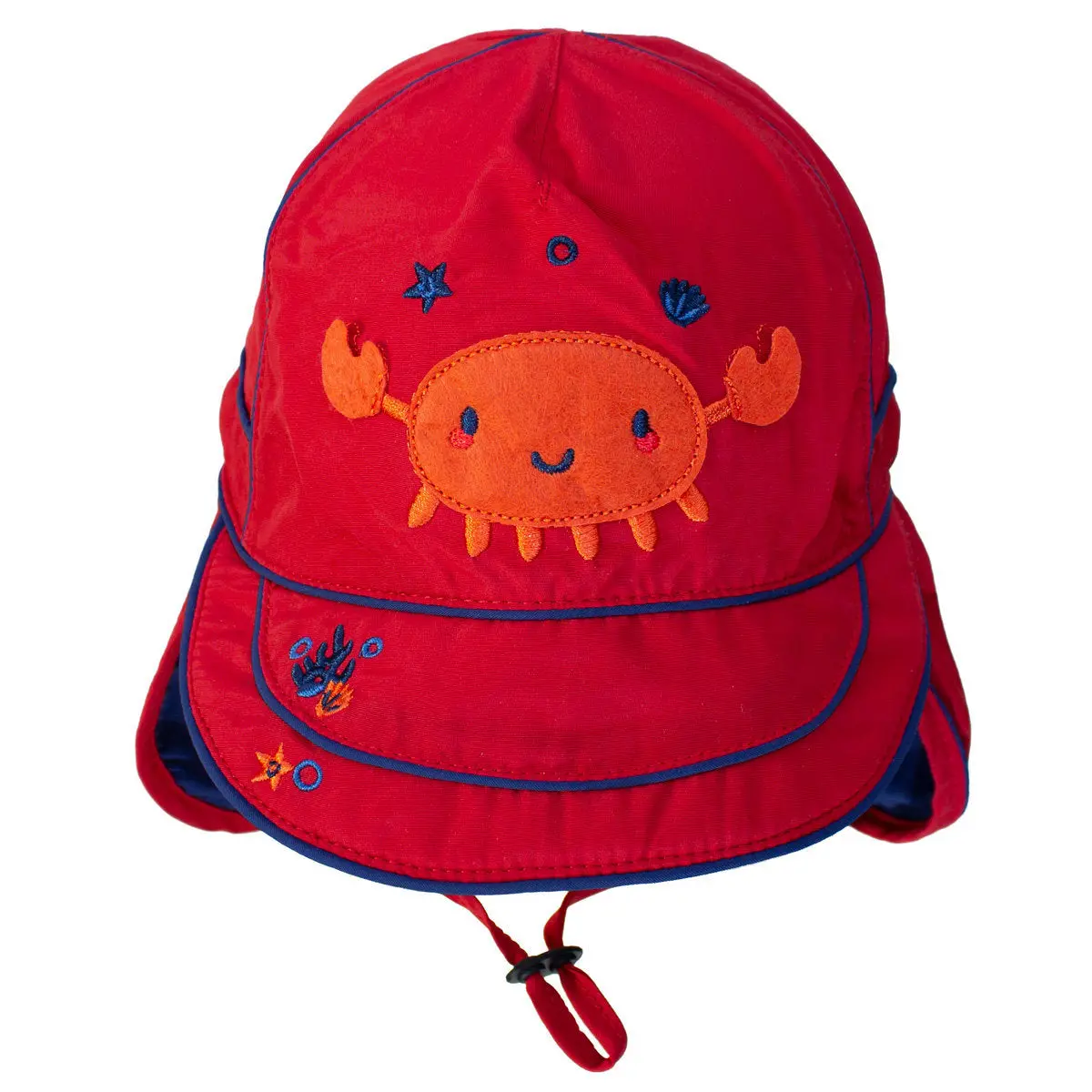 Uv Flap Hat - Racy Red 1