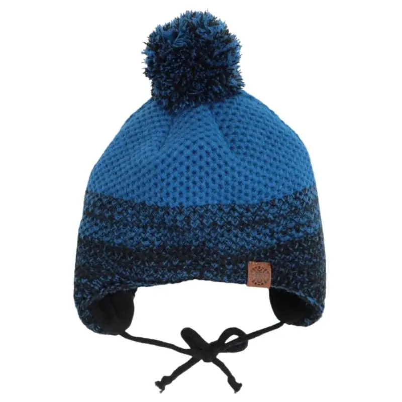 Pom Pom Two Tone Winter Hat 1