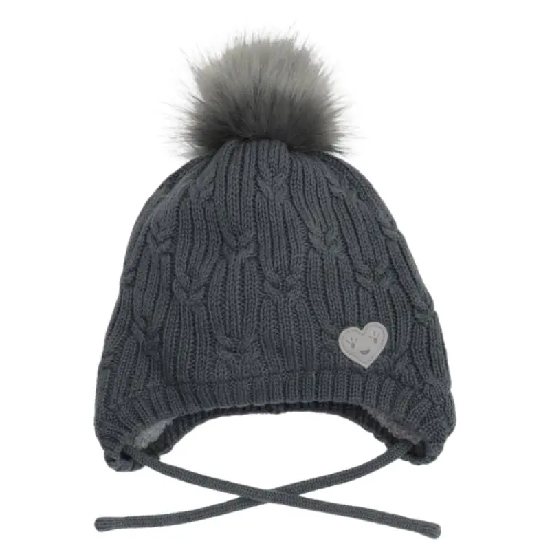 Pom Pom Heart Hat 3