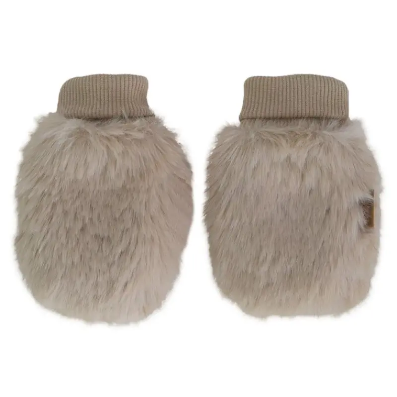 Faux Fur Mittens 1