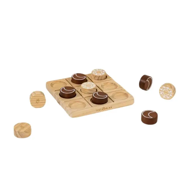 Wooden Tic Tac Toe Playset 1