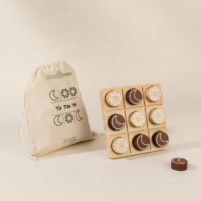 Wooden Tic Tac Toe Playset 2