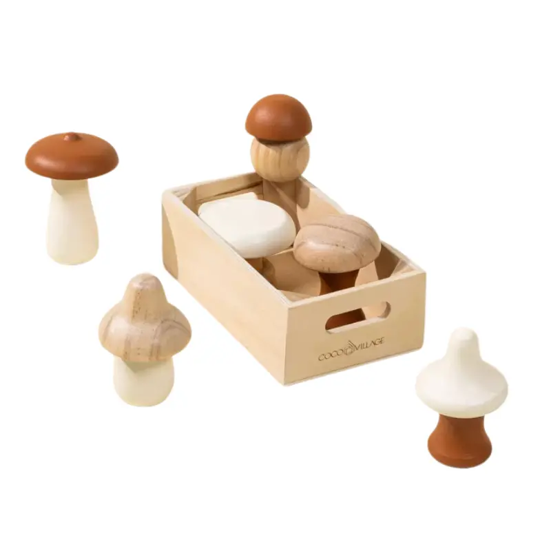 Wooden Mushrooms Playset 1