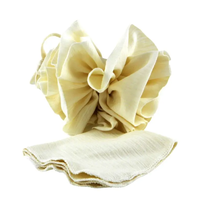 Organic Baby Wash Cloth & Bath Pouf 1