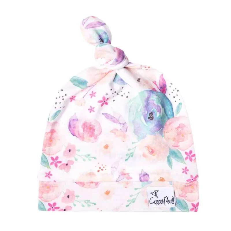 Baby Top Knot Hats 1