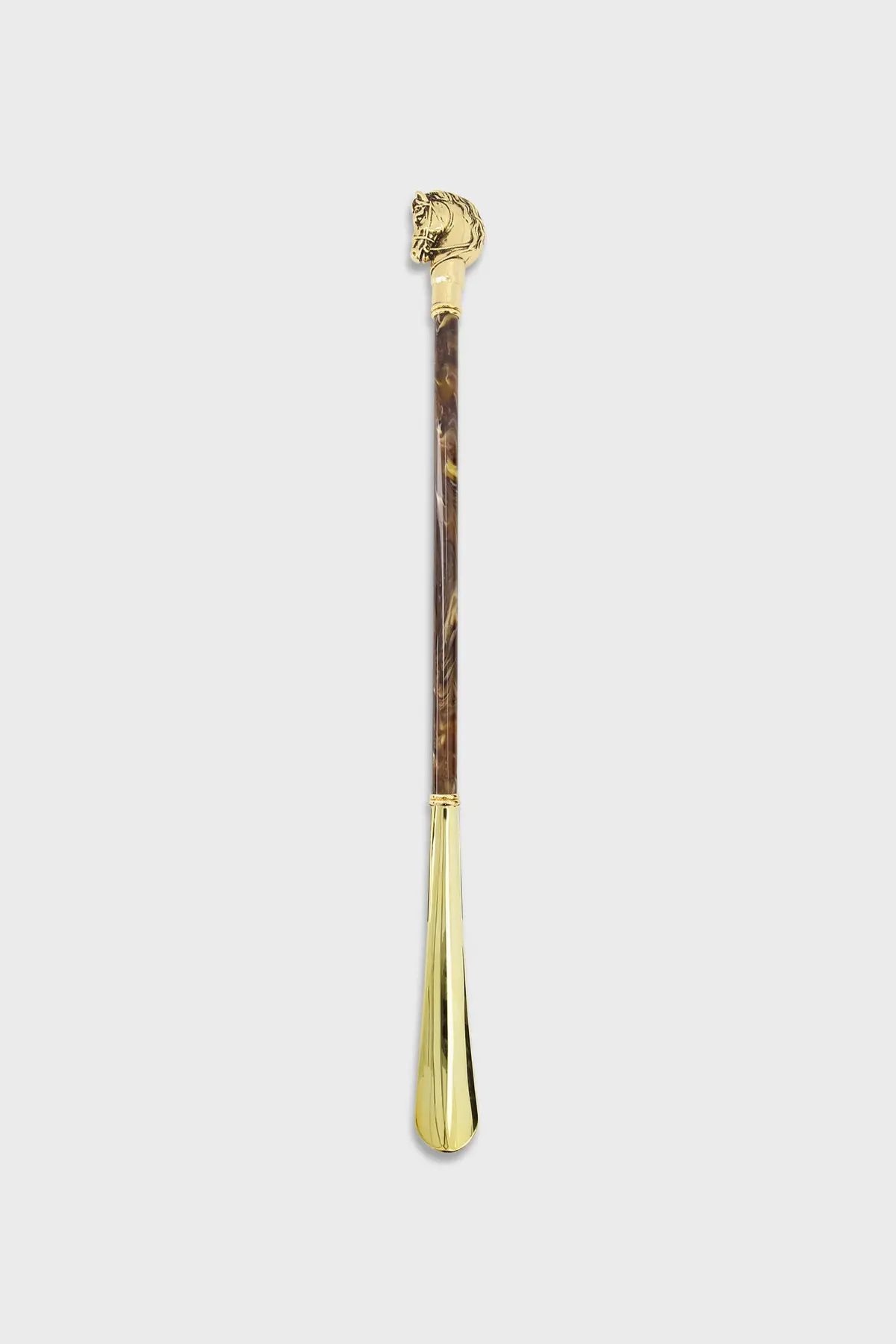 Pasotti Pearly Brown/Gold Horse Shoehorn 1