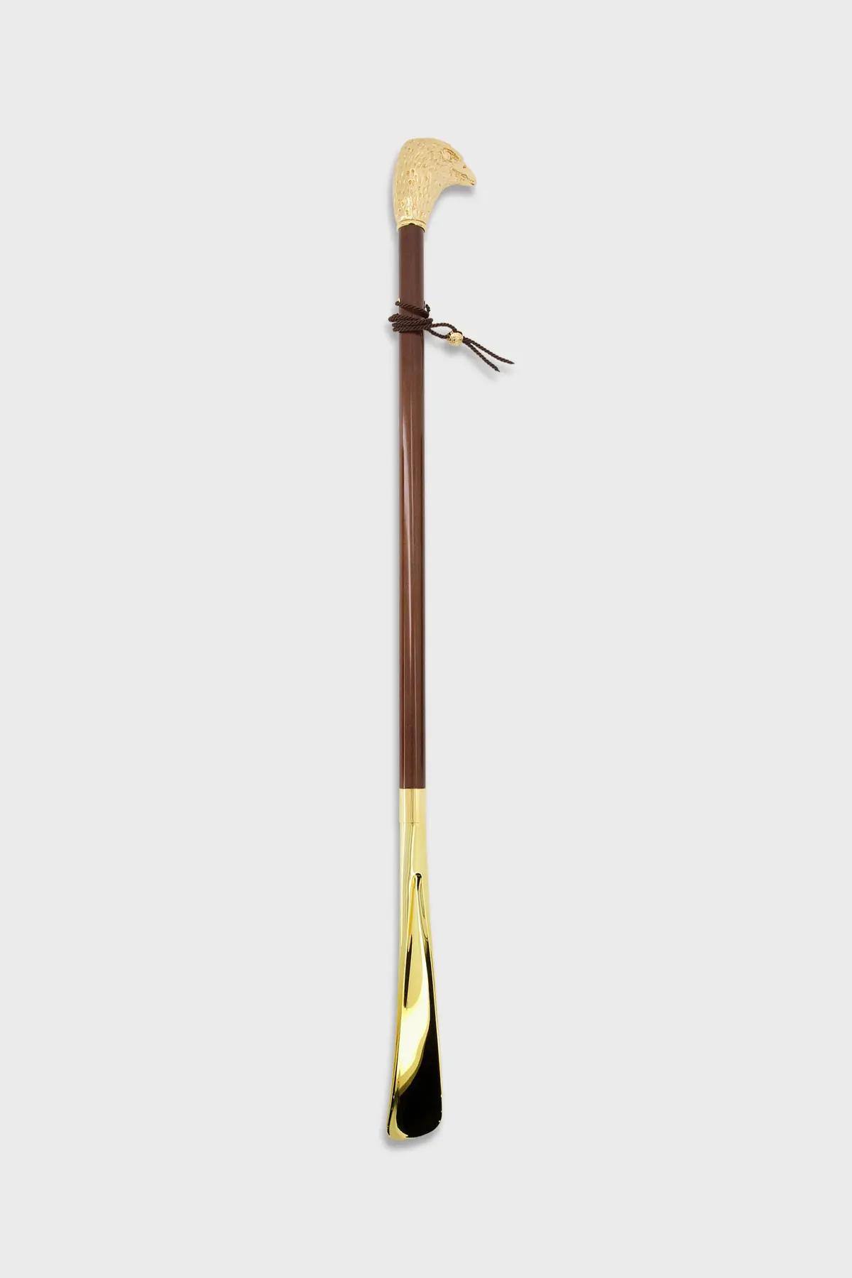 Pasotti Brown/Gold Eagle Shoehorn 1