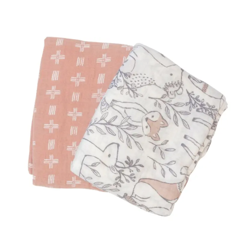 Muslin Swaddle Blankets - 2 Pack 1