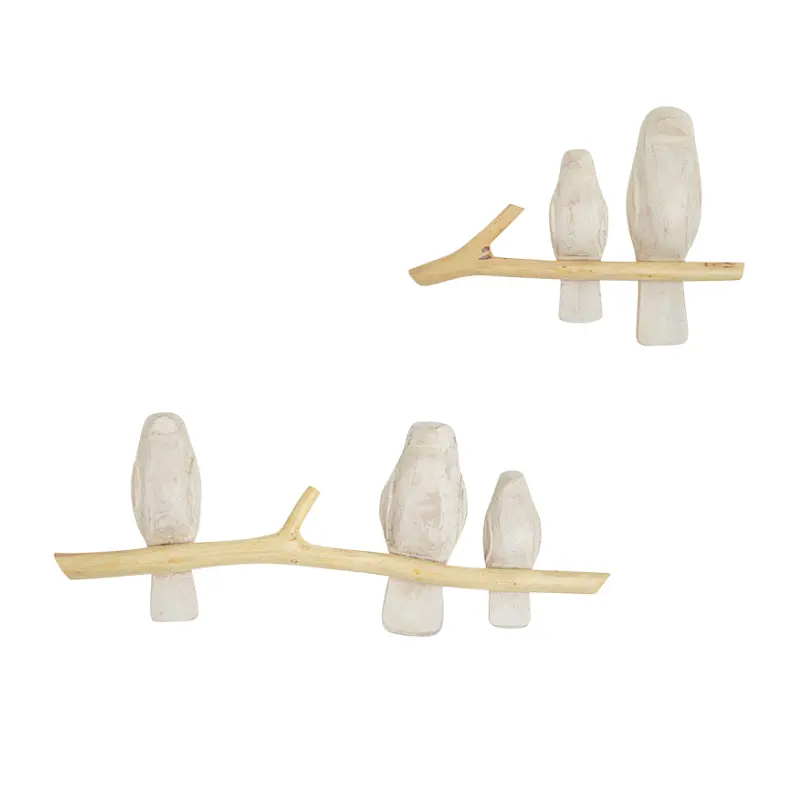 Perched Birds Wall Decor Set 1