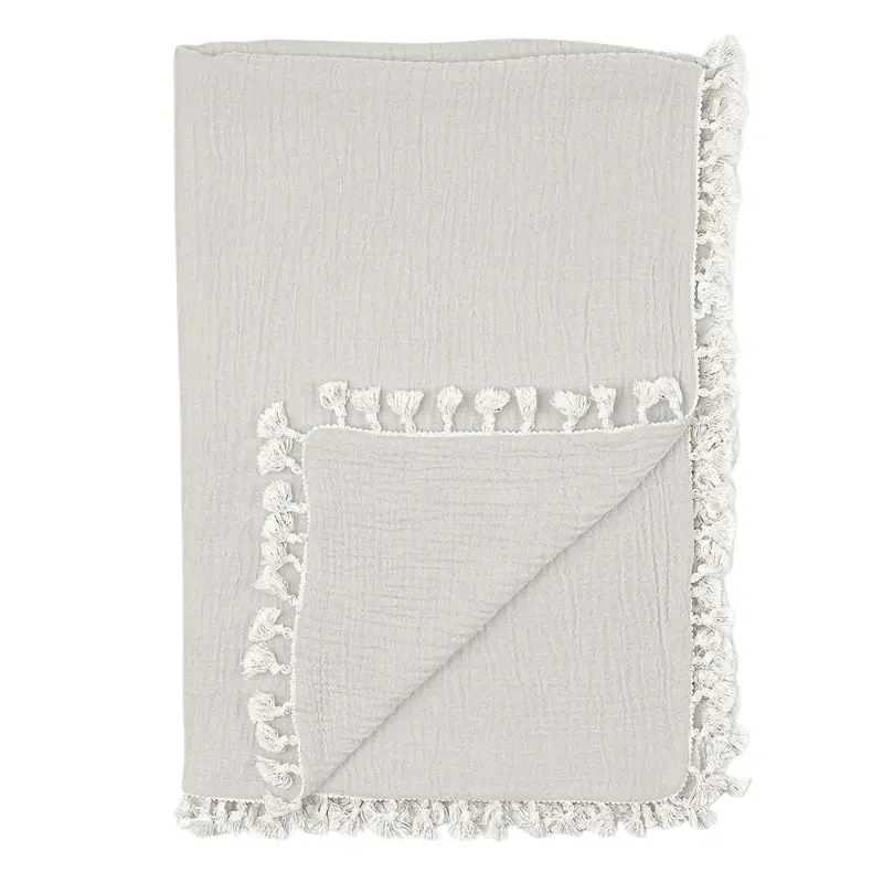 Tassel Muslin Blanket 1