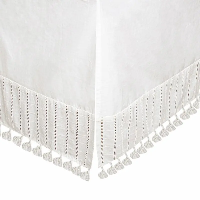 Off-White Boho Crib Skirt 2