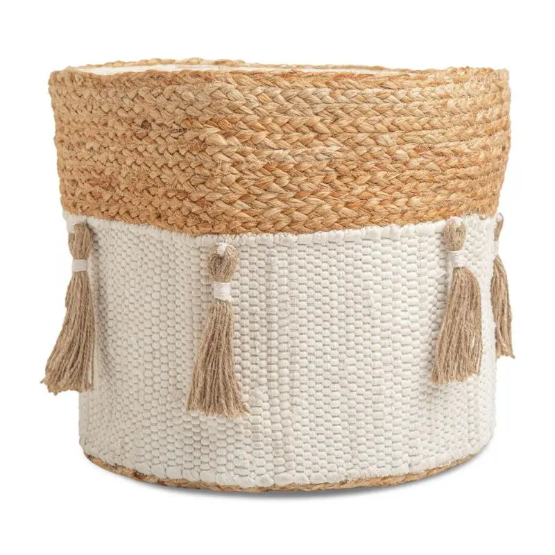 Ezra Cotton + Jute Storage Bin 1
