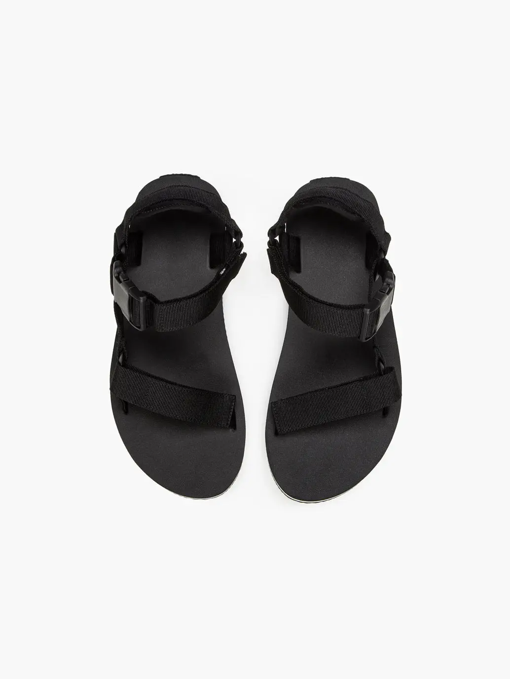 Men's Black Solid Sandals 3
