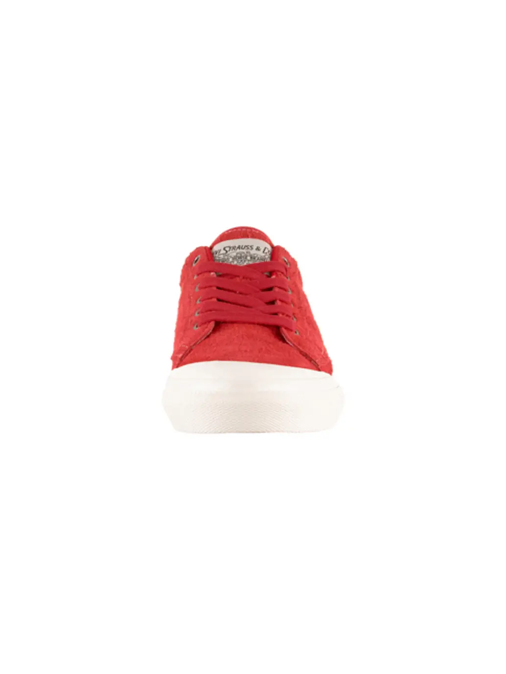 Men's Red & White Low Top Suede Casual Shoes 3