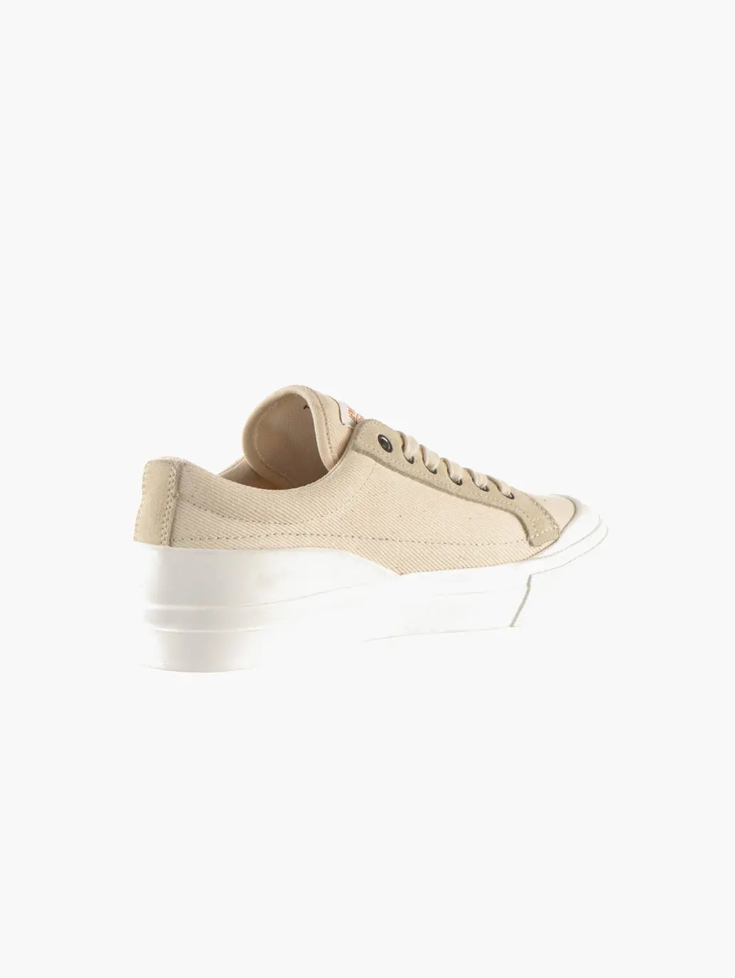 Women's Beige Low Top Cotton Casual Shoes 1