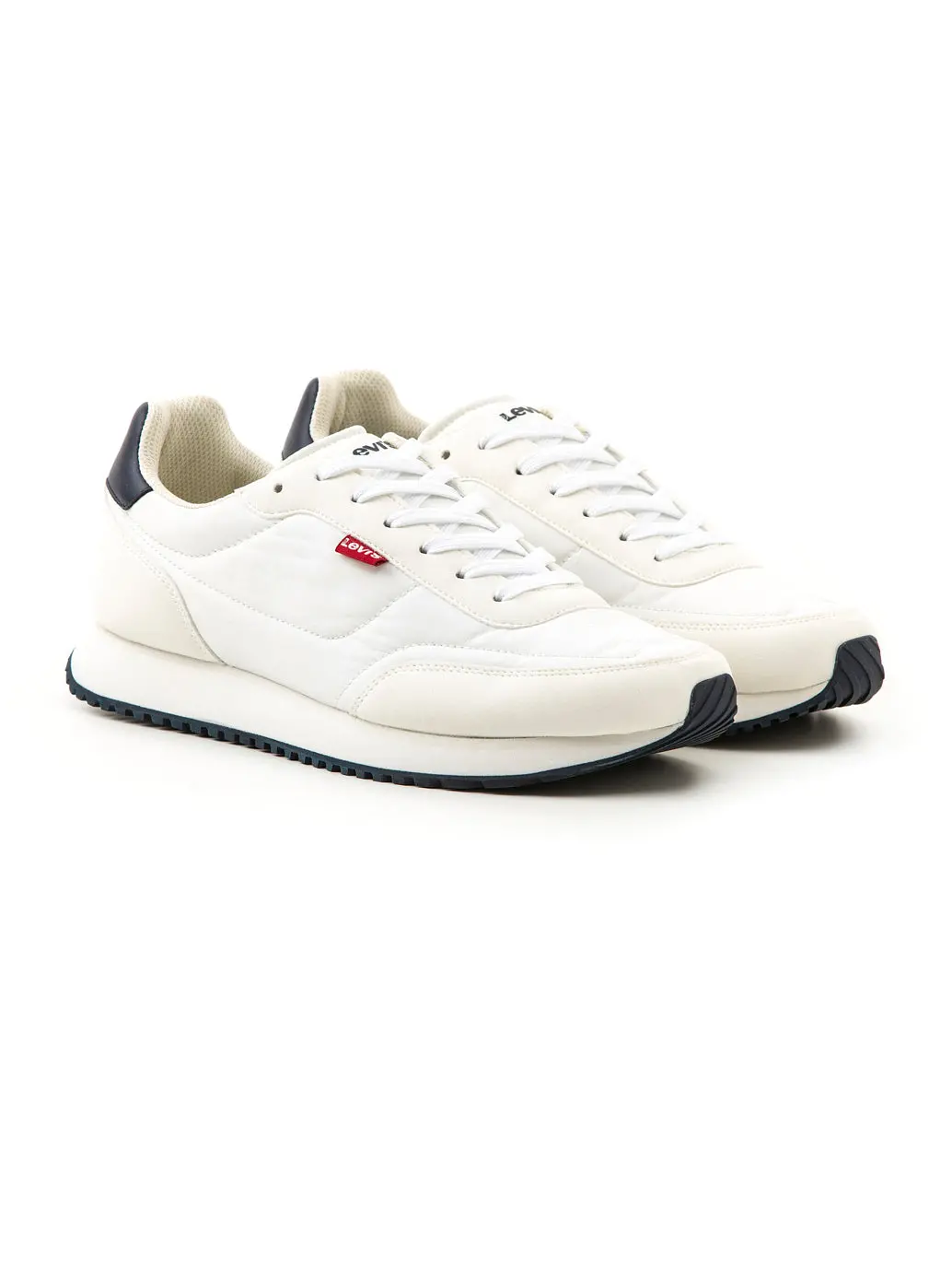 Men's White Colorblock Shoes 1