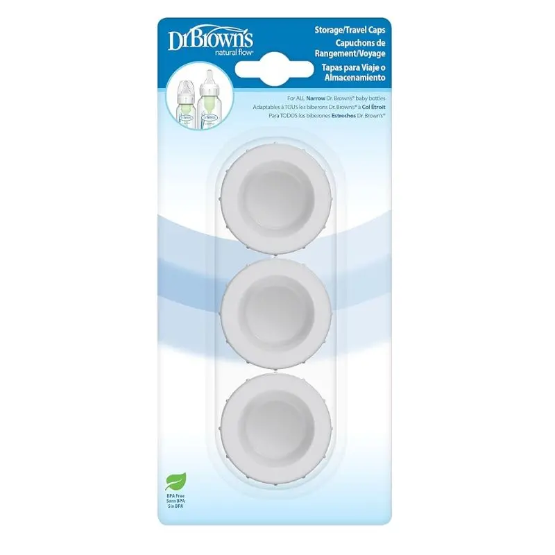 Natural Flow Standard Storage Travel Caps Replacement - 3 Pack 2