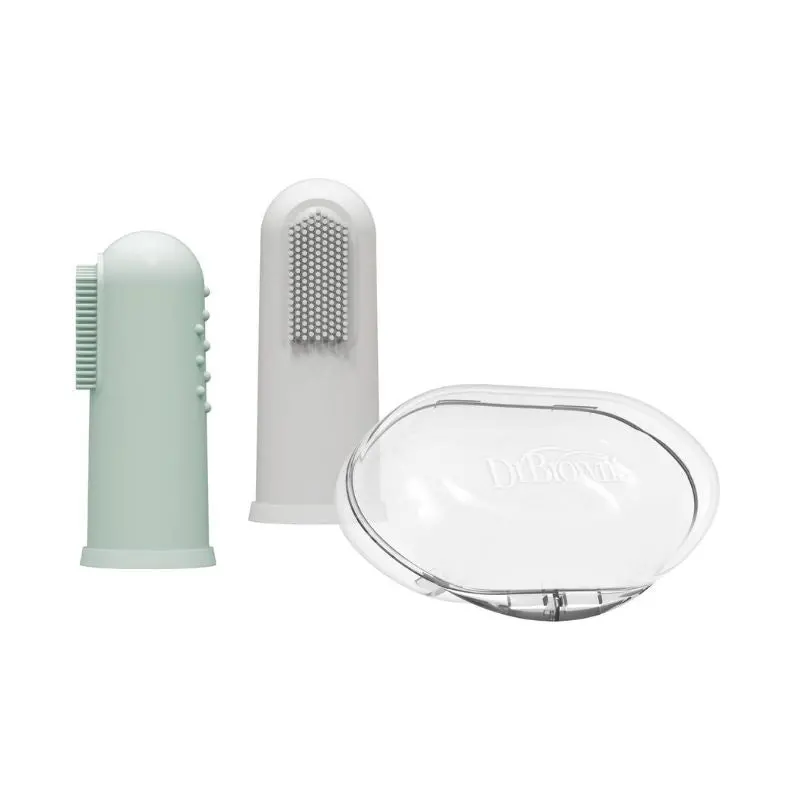 Silicone Finger Toothbrush With Case - 2 Pack 2