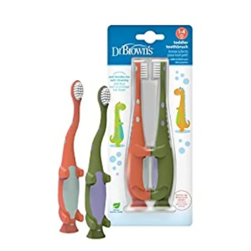 Dino Toddler Toothbrush - 2 Pack 1