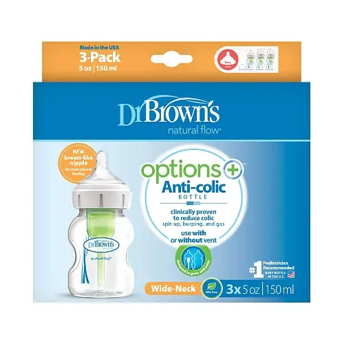 Options+ 5Oz Wide-Neck Bottle - 3Pk 2