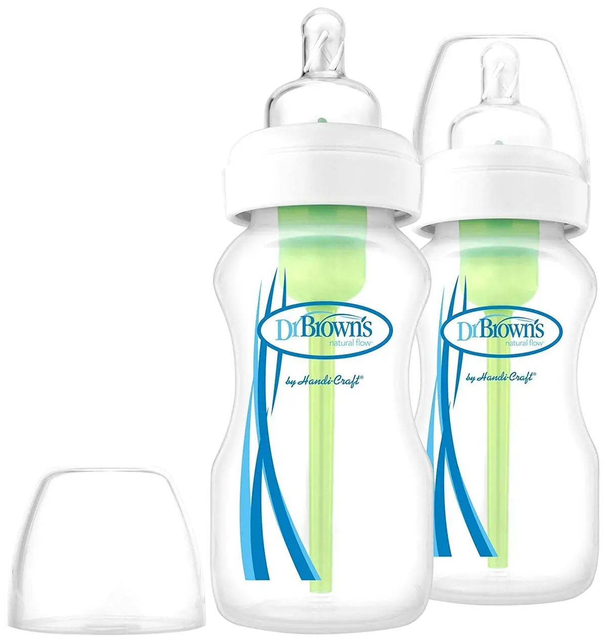 Options 9Oz Glass Wide-Neck Bottle - 2 Pack 1