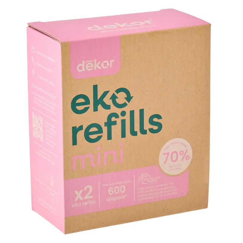 Eko Mini Diaper Pail Refills - 2 Pack 1