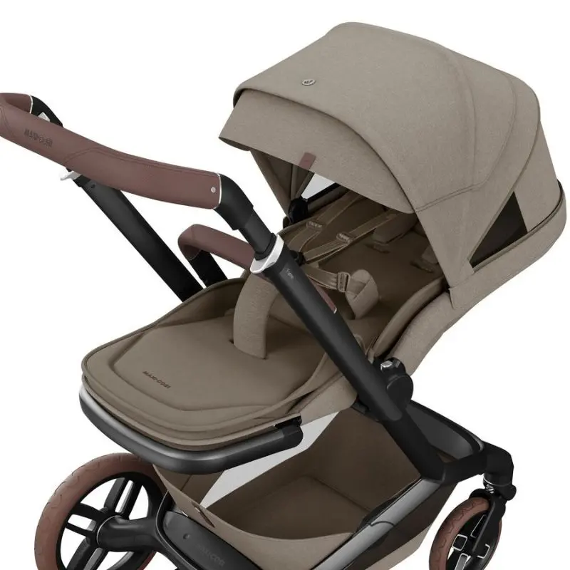 Fame Stroller + Mico Luxe Car Seat Travel System - Twillic Truffle 2