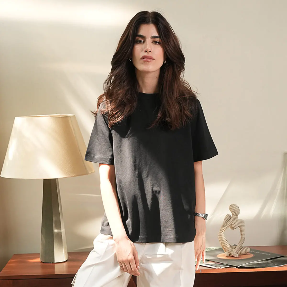 Supima Cotton Relax Fit Tee 1