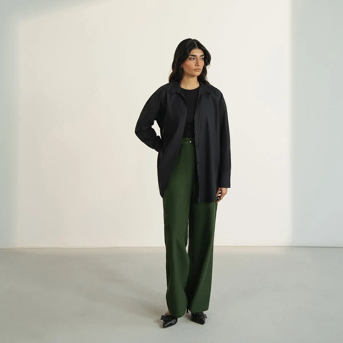 Twill Terry Cargo Pants 1