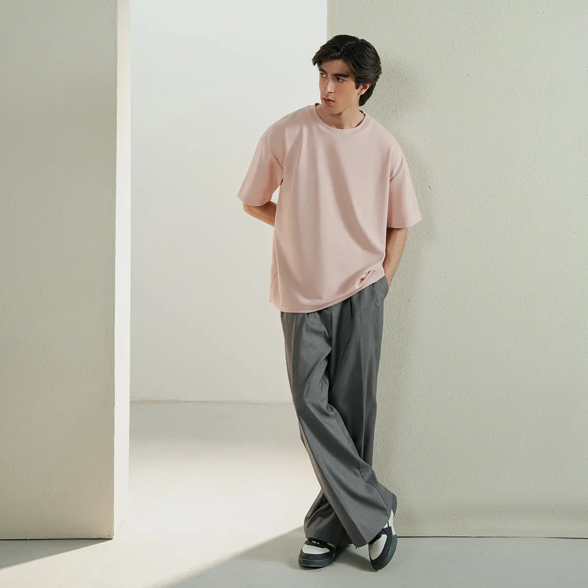 Pleated Regular Pants 1