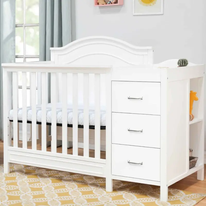 Charlie 4-In-1 Convertible Mini Crib And Changer 1