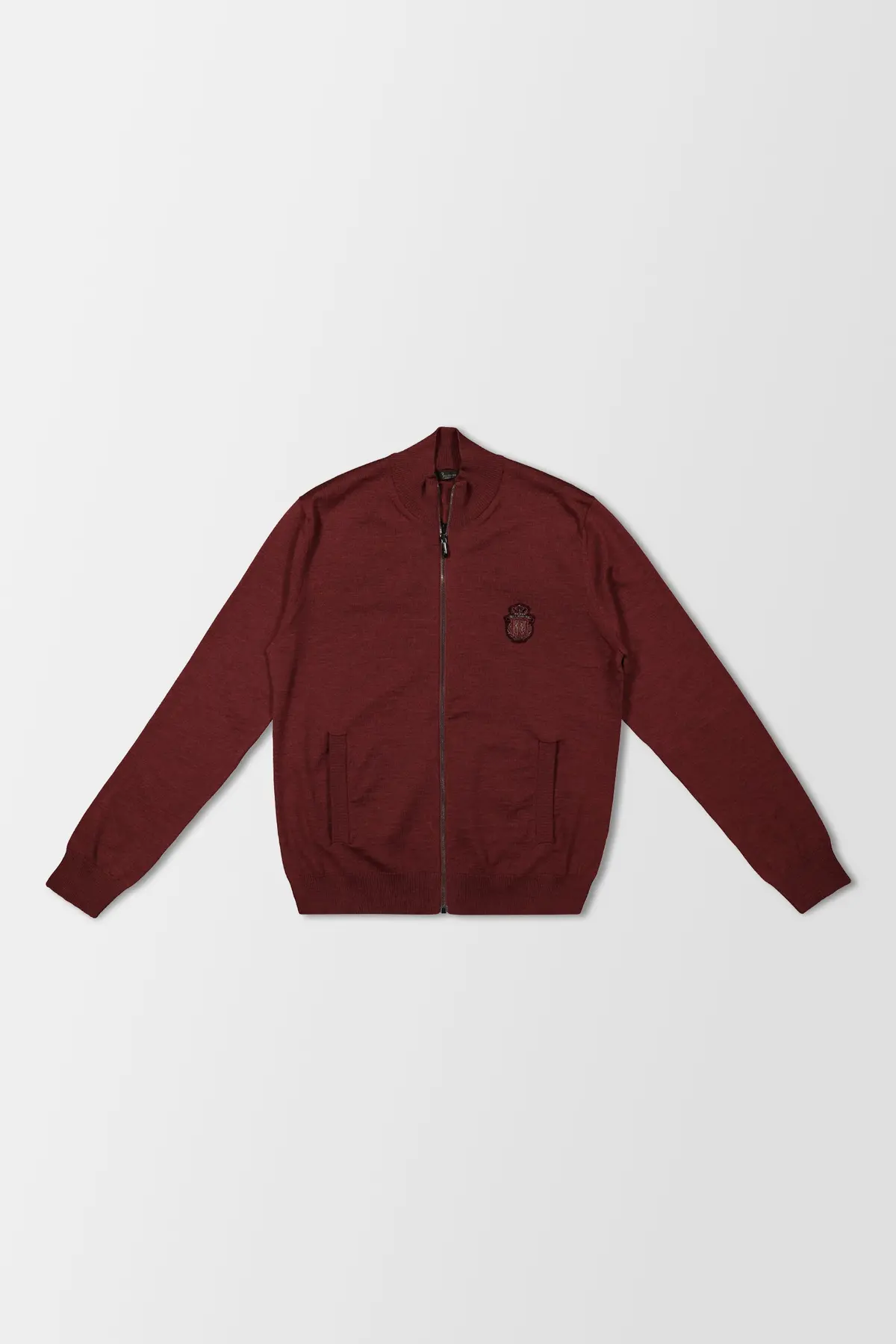 Billionaire Bordeaux Full Zip Crest Pullover 1