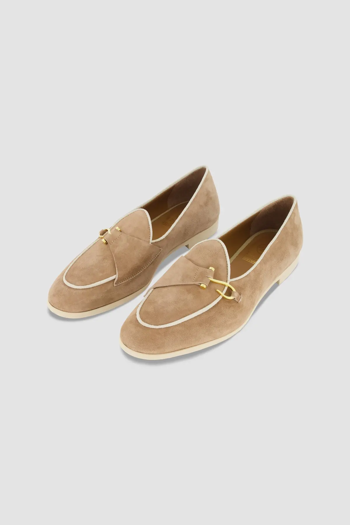 Edhen Milano Comporta Go Beige Suede Loafers 1