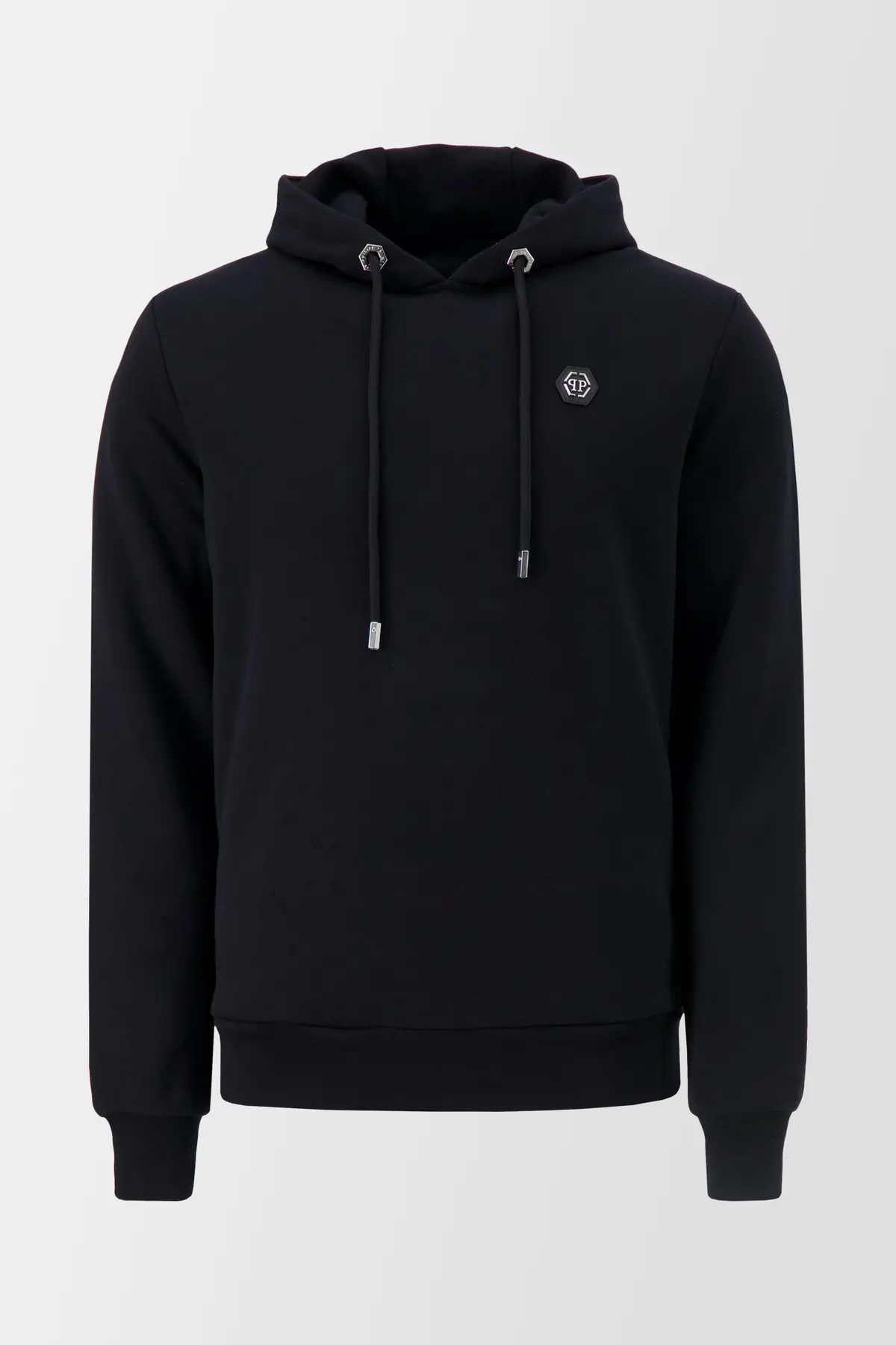 Philipp Plein Black Institutional Hoodie 1