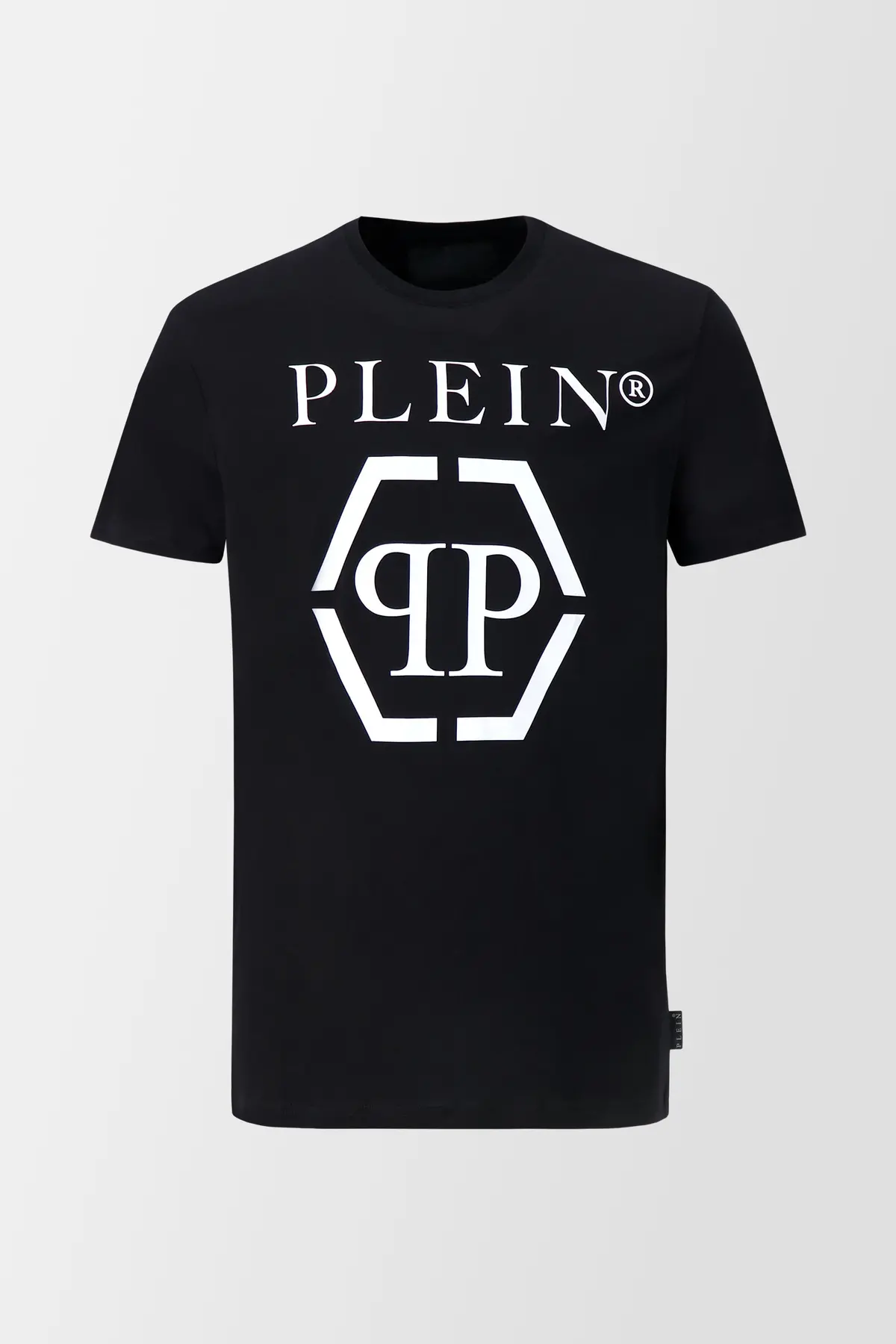 Philipp Plein Black Round Neck Ss Hexagon T-Shirt 1