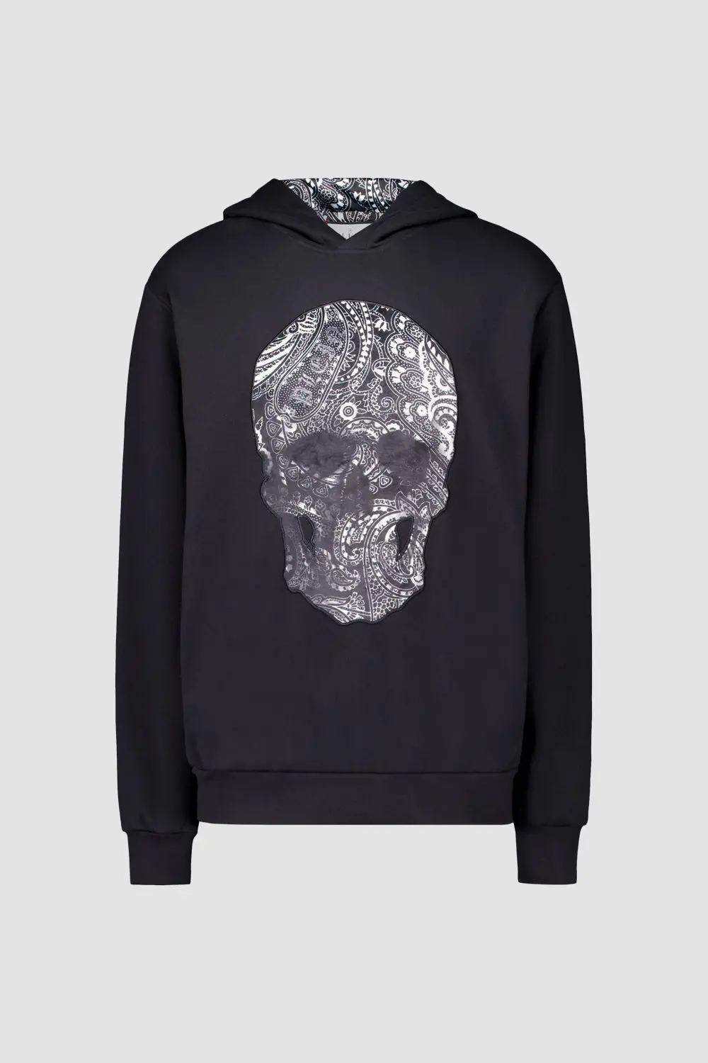 Philipp Plein Black Paisley Skull Hoodie 1