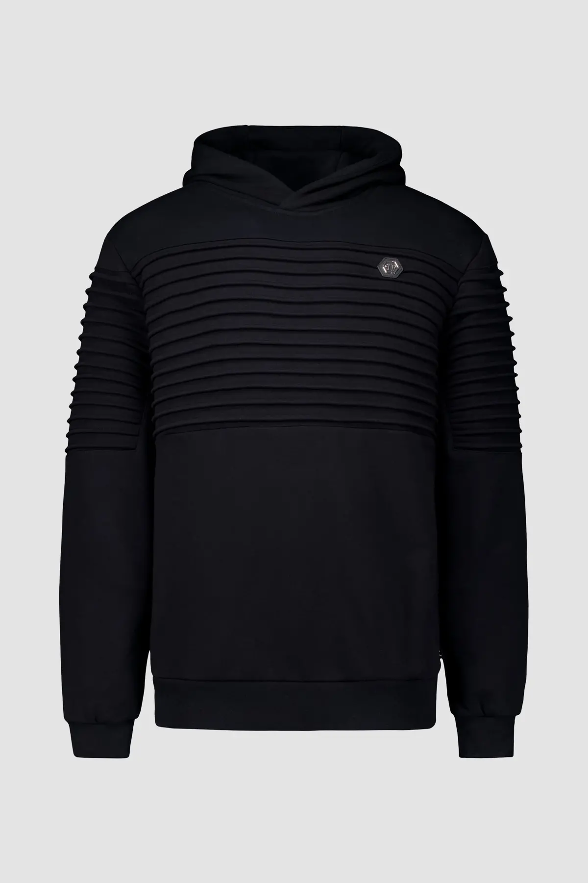 Philipp Plein Black Gothic Plein Hoodie 1