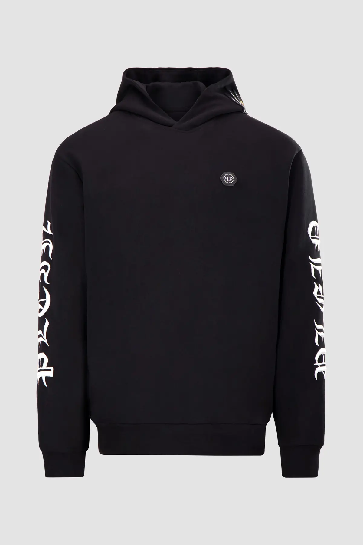Philipp Plein Black Gothic Plein Hoodie 1