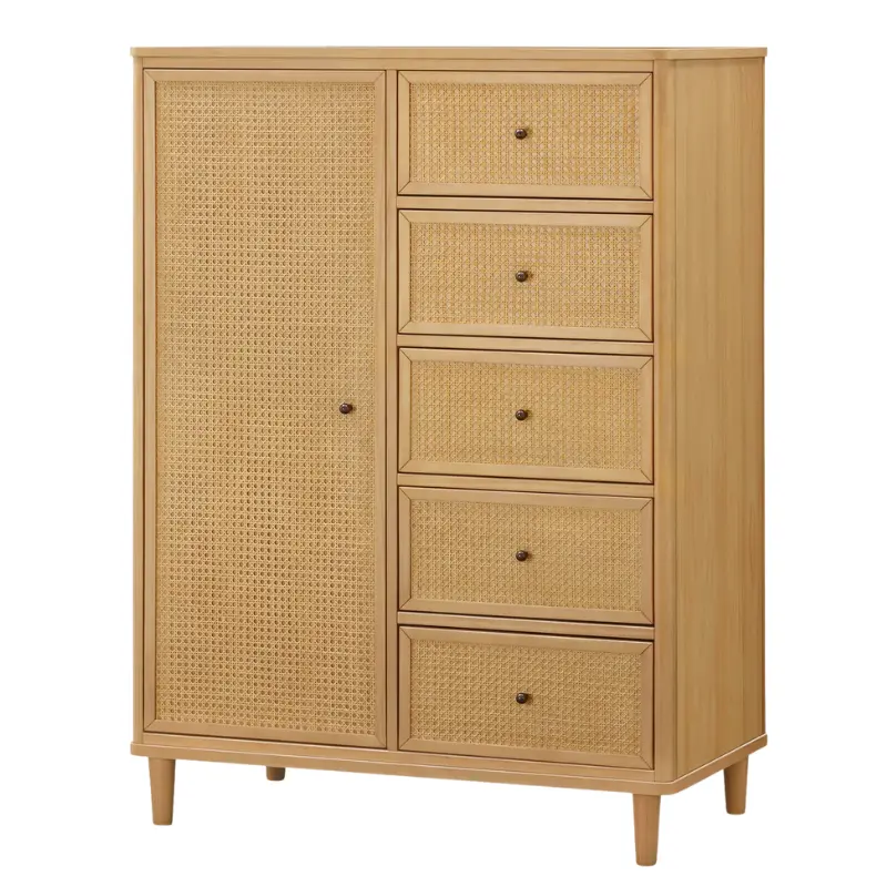 Marin Honey Cane Chifforobe 1