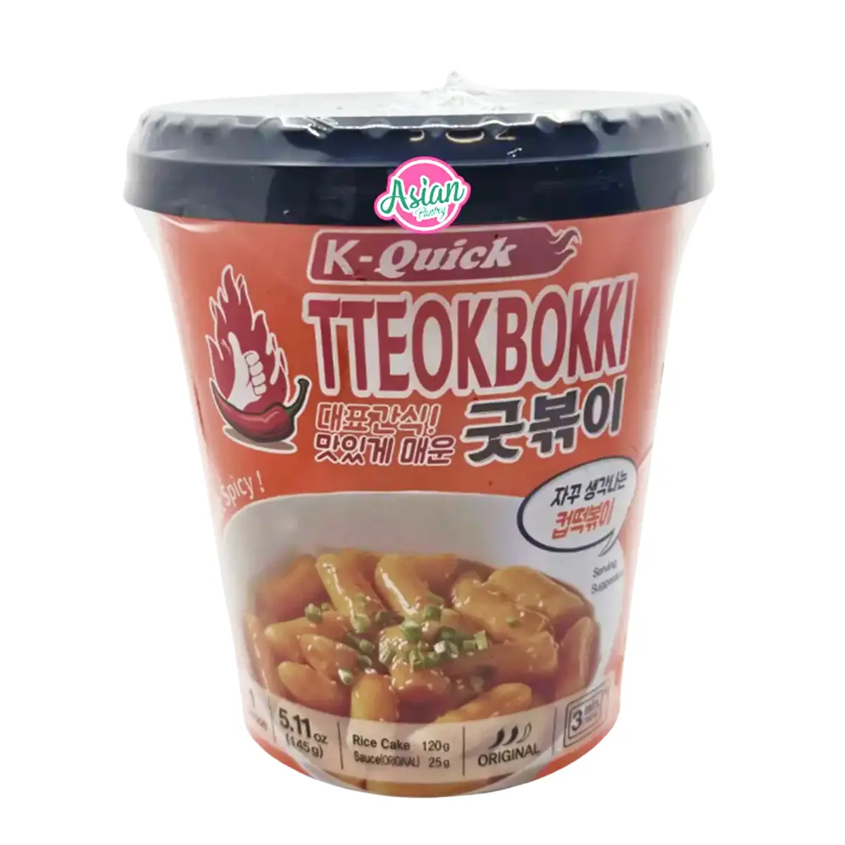 K-Quick Tteokbokki Original Cup 145G 1