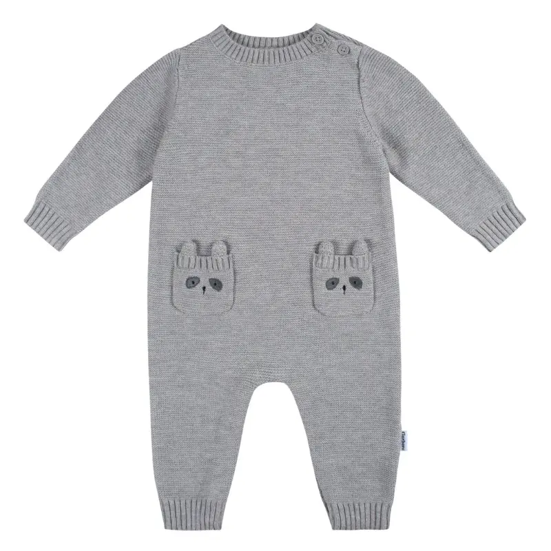 Soft Sweater-Knit Footless Romper for Babies - Image 2