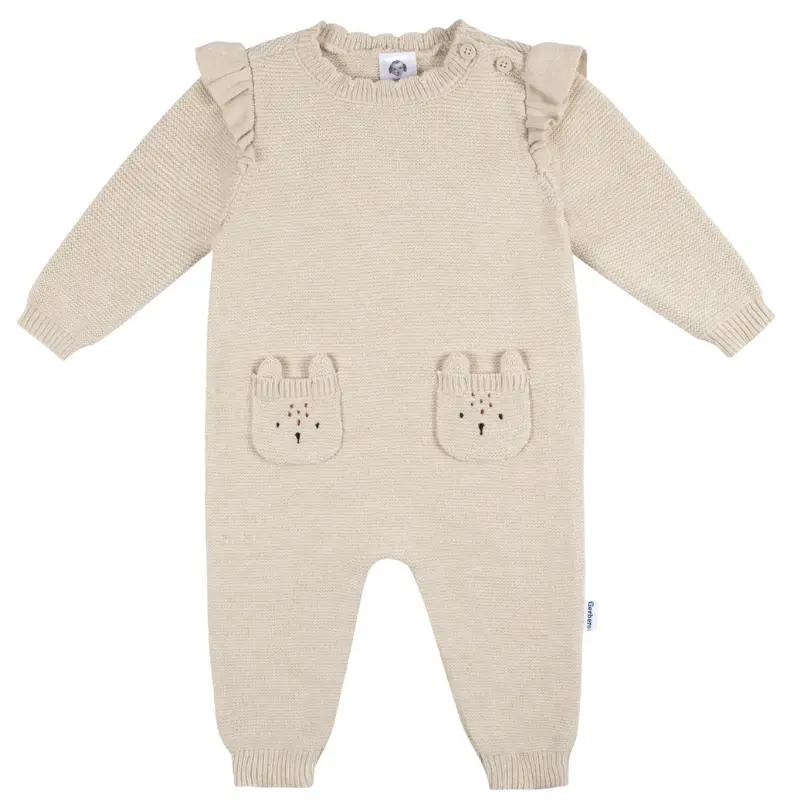 Sweater Knit Footless Romper 1