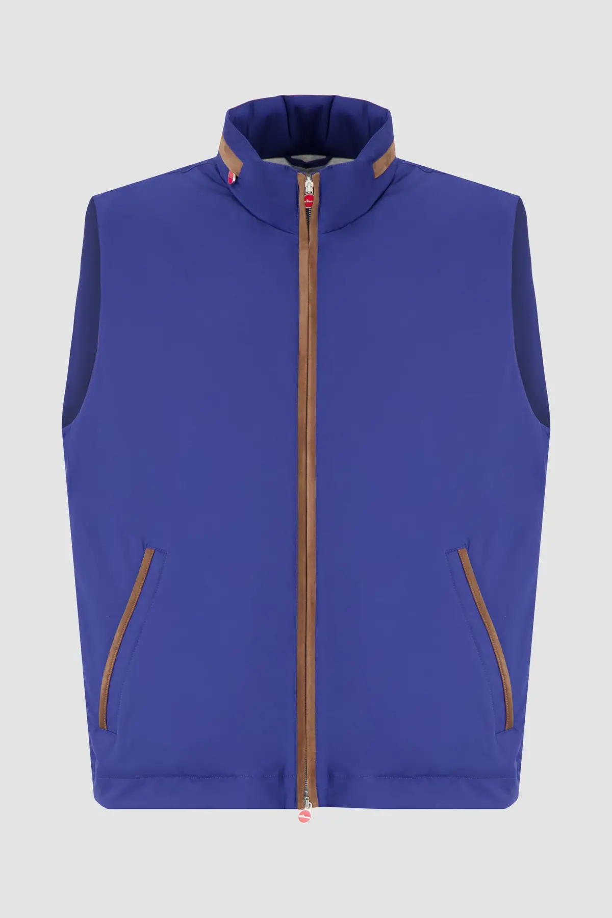 Kiton Blue Sleeveless Blouson Vest 1